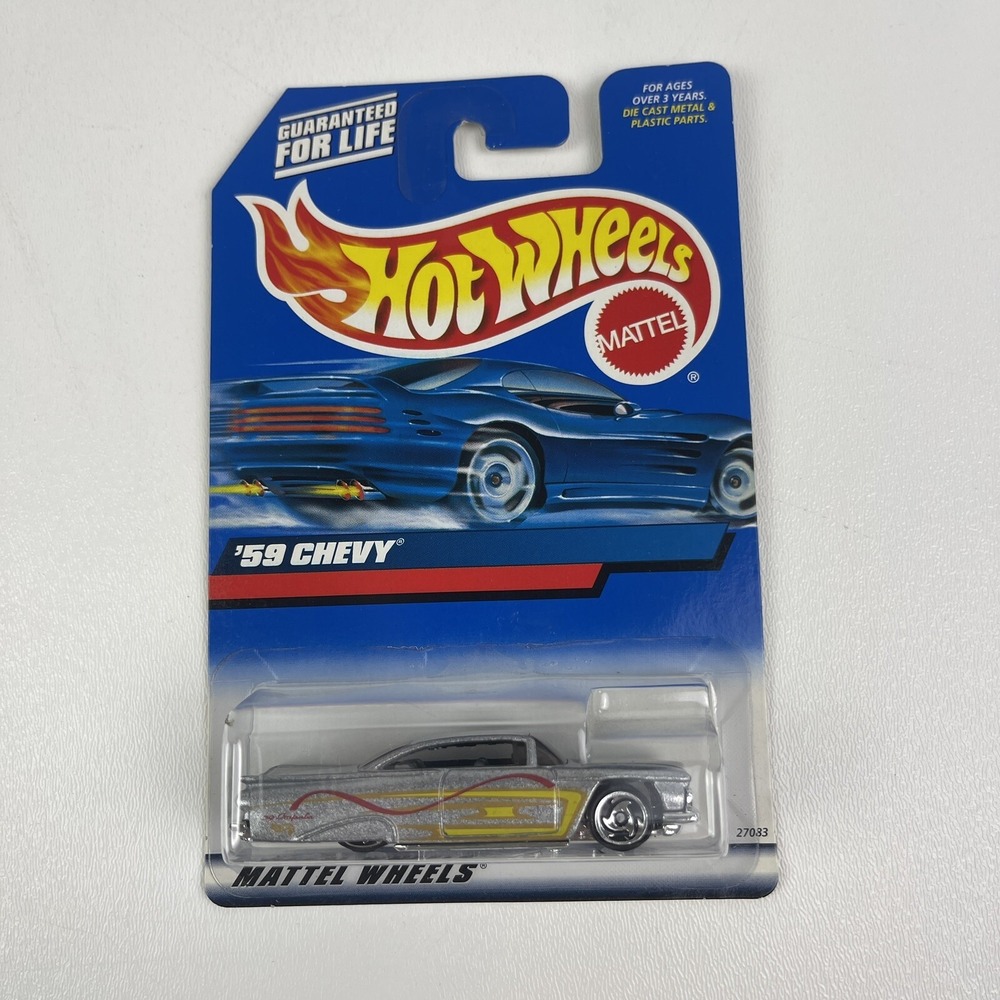 Vintage Hot Wheels 1998 Blue White Card 1000 59 Impala